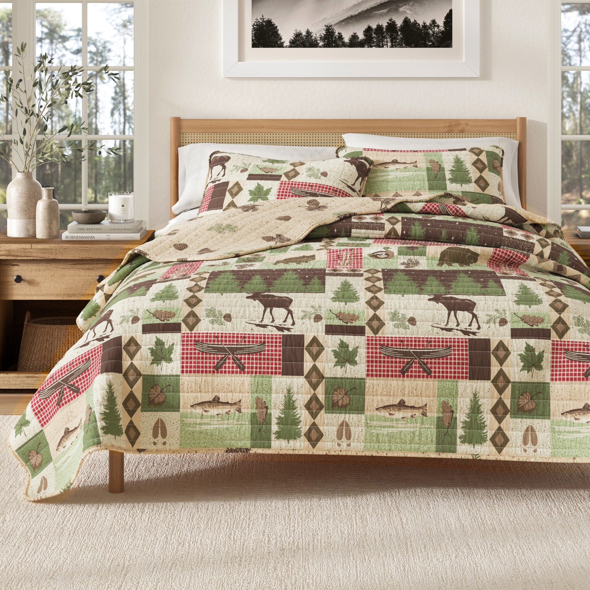 Wilder Collection 3 Piece Lodge Quilt Set - Best Buy Furniture