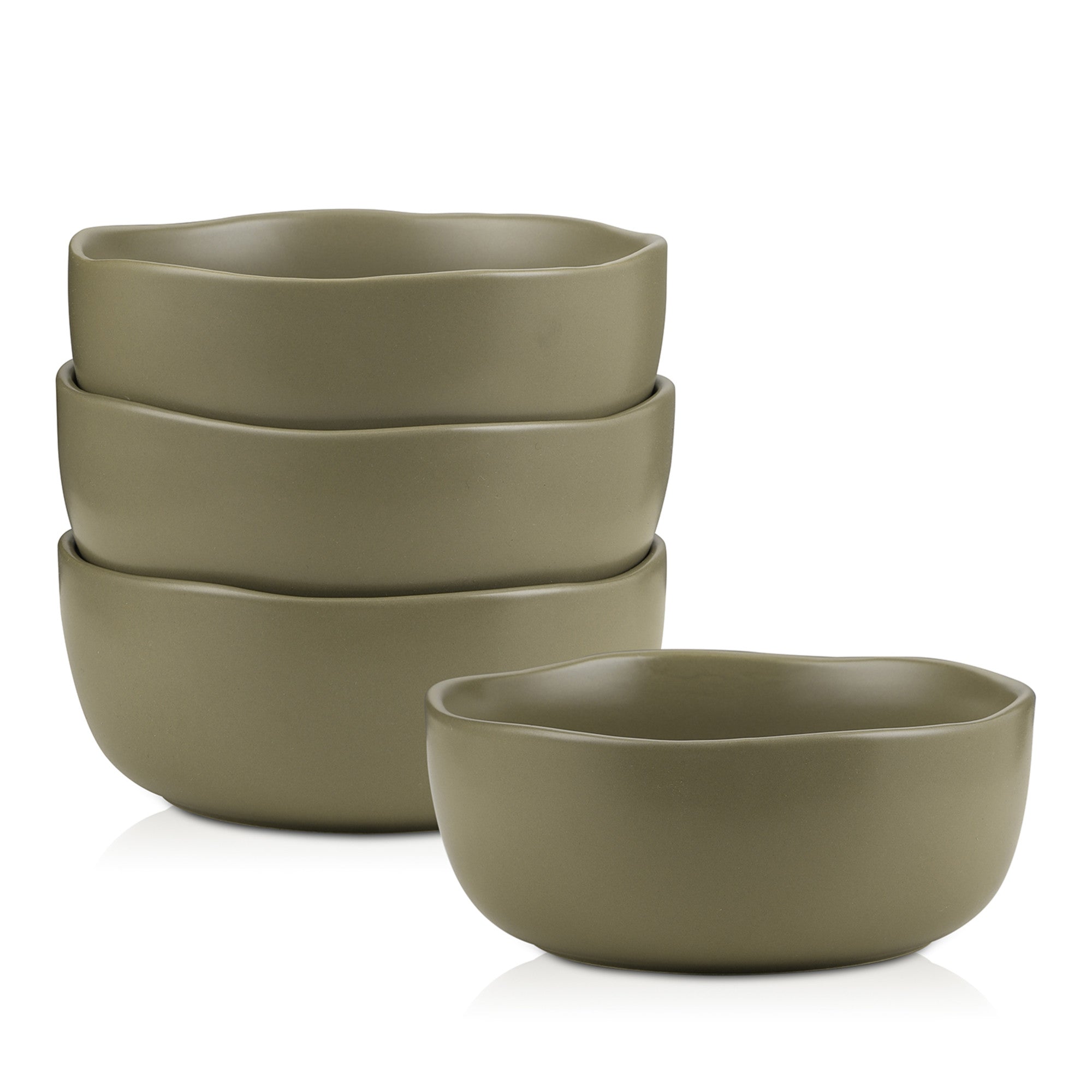 Tom Stoneware Bowl - Olive