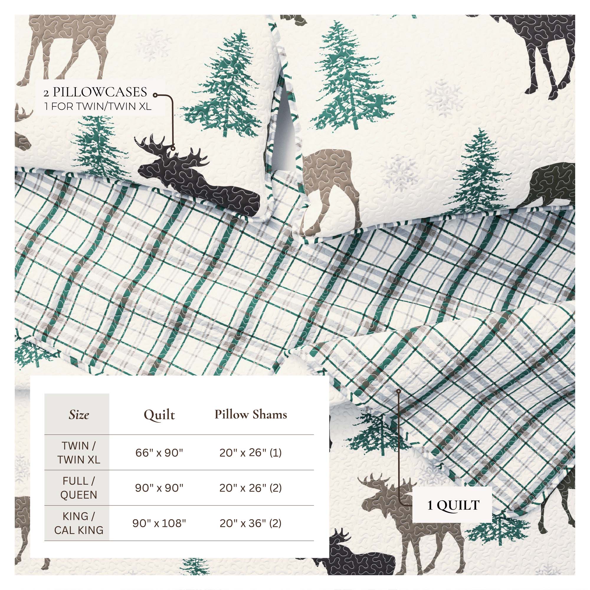 3-Piece Lodge Quilt - Wilderness Collection - Best Buy Furniture