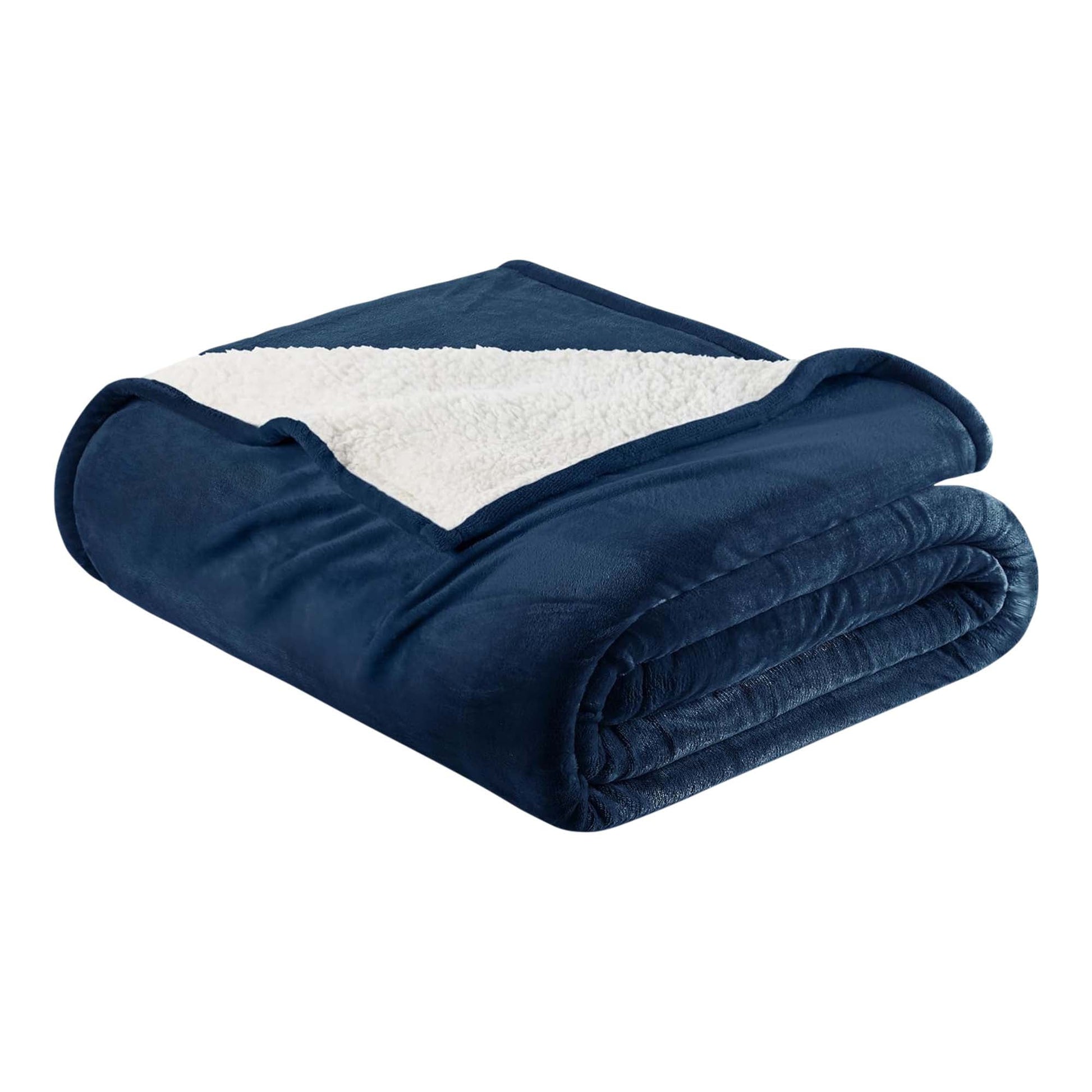Velvet Plush Sherpa Bed Blanket - Sherpa Fleece Collection - Best Buy Furniture