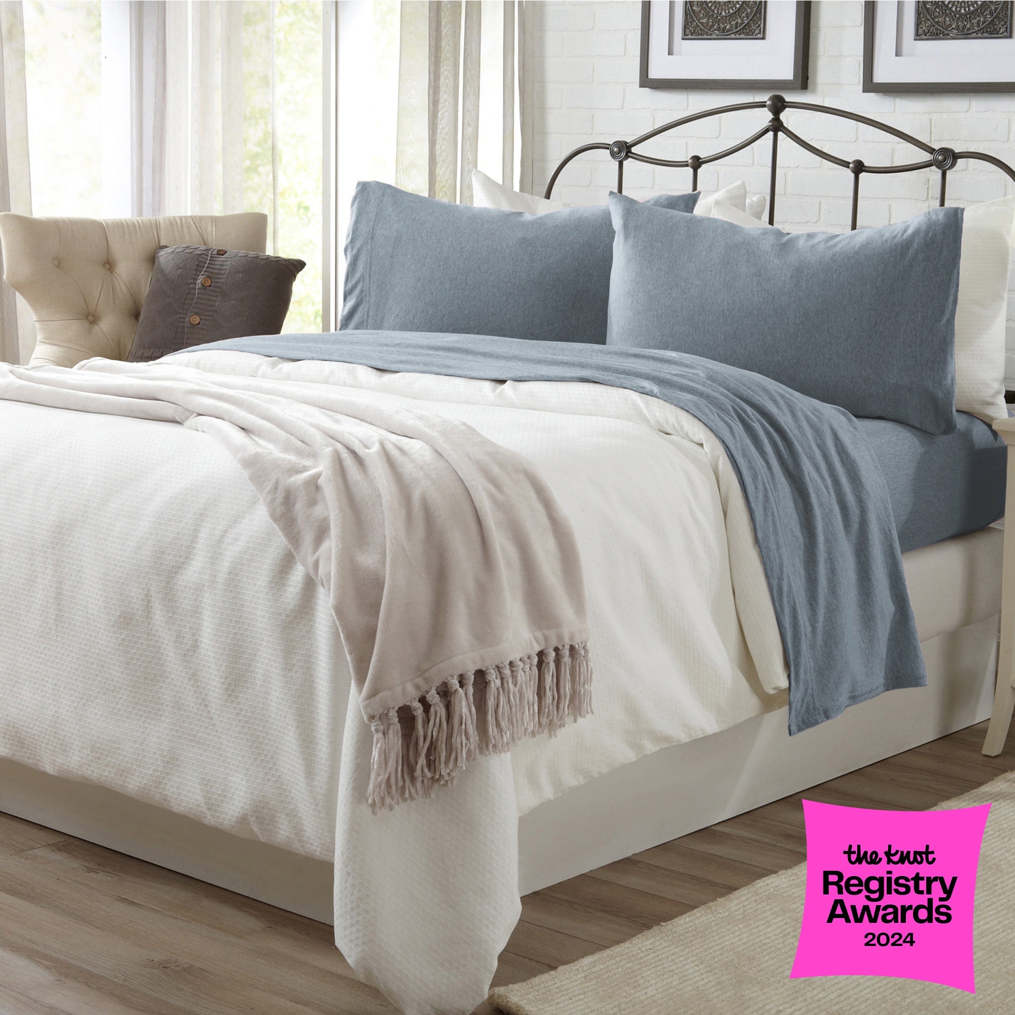 4-Piece Jersey Sheet - Carmen Collection - Best Buy Furniture