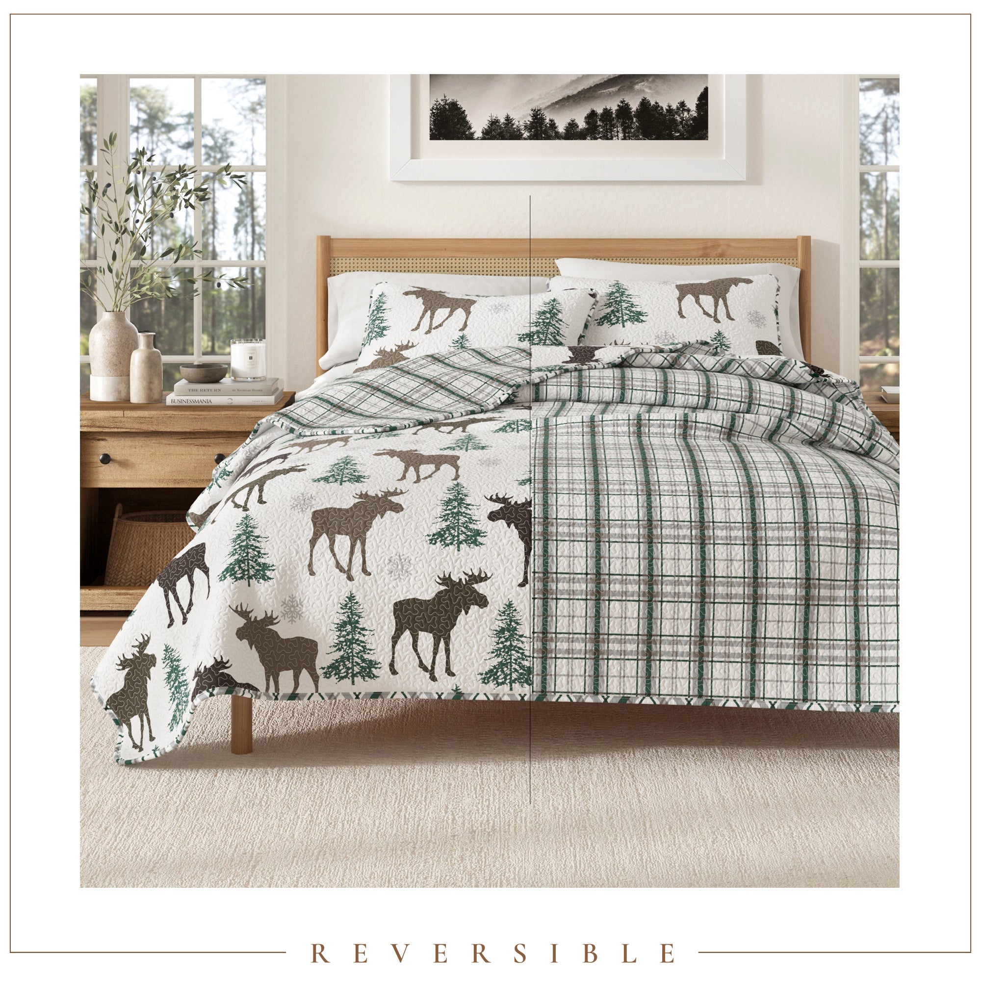 3-Piece Lodge Quilt - Wilderness Collection - Best Buy Furniture