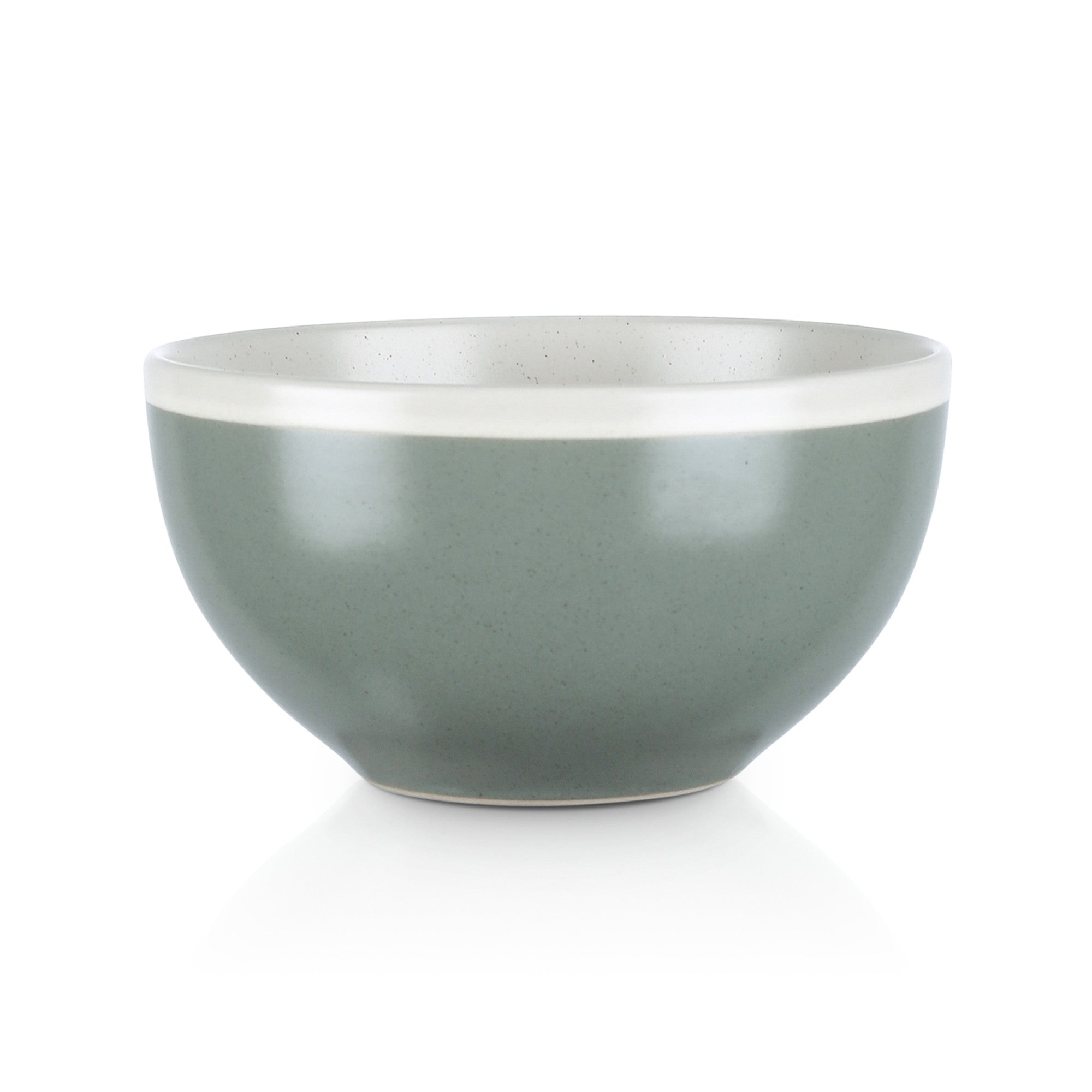 Serenity Stoneware Bowl - Green And Cream