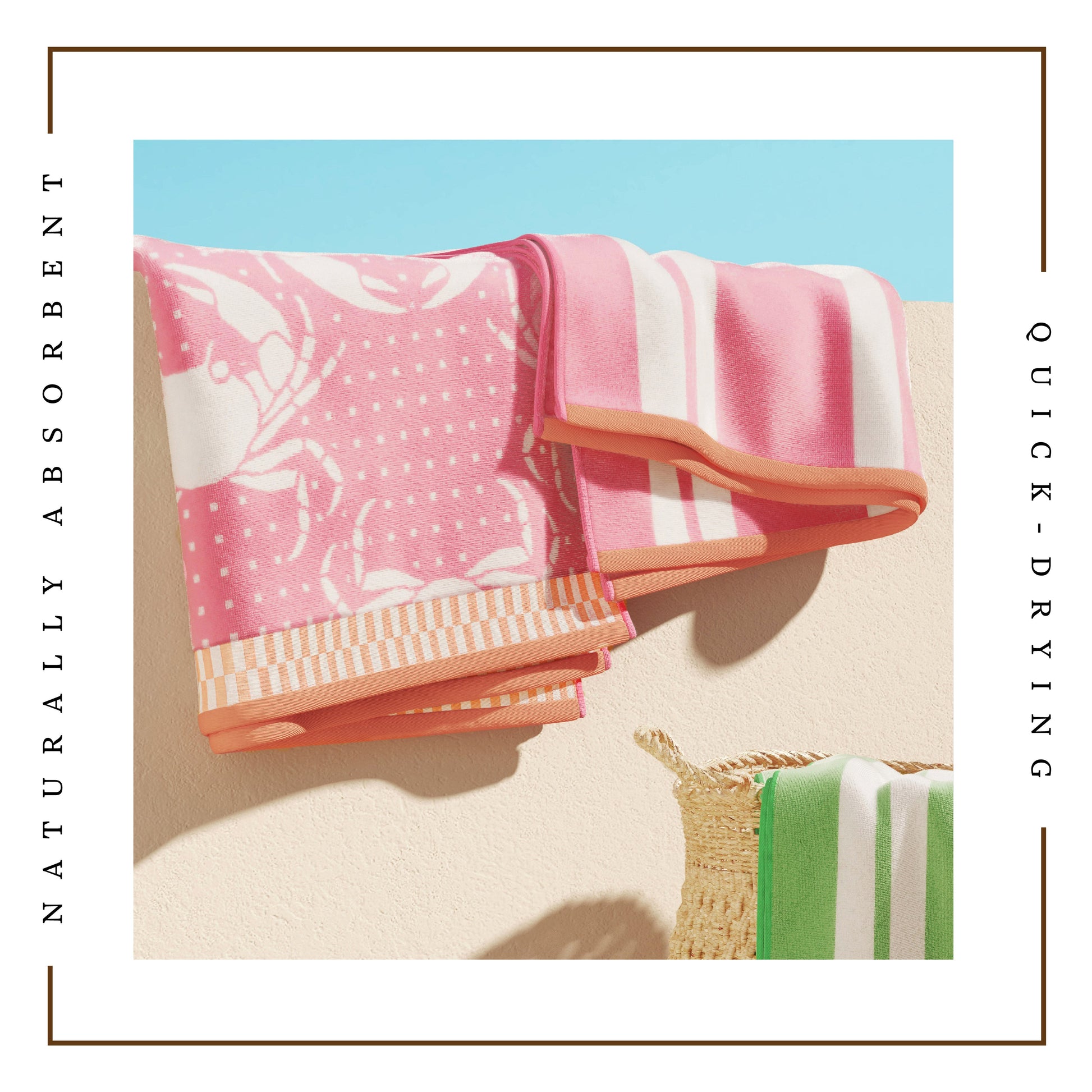 Cotton Velour Beach Towel - Maui Collection - Best Buy Furniture