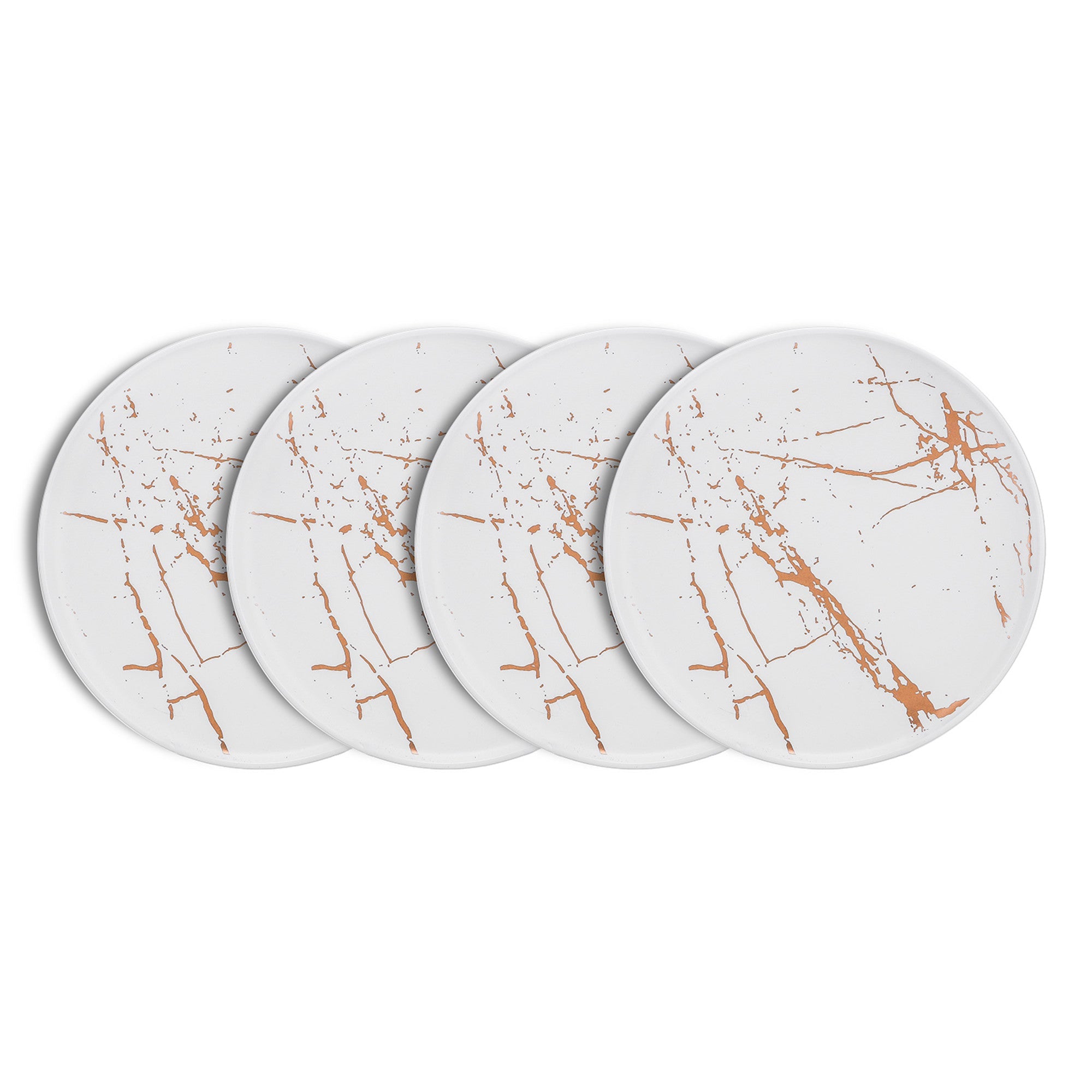 Zora Porcelain Dinner Plate - White