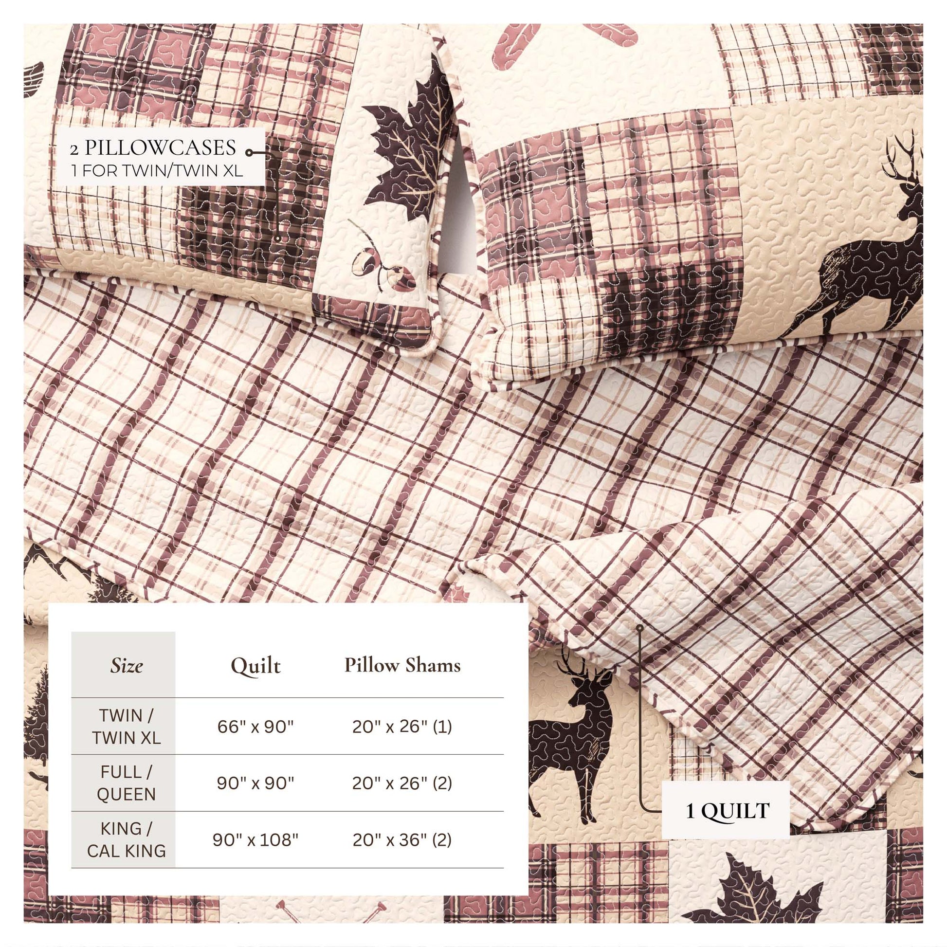 Redwood Lodge 3 Piece Quilt Set - Best Buy Furniture