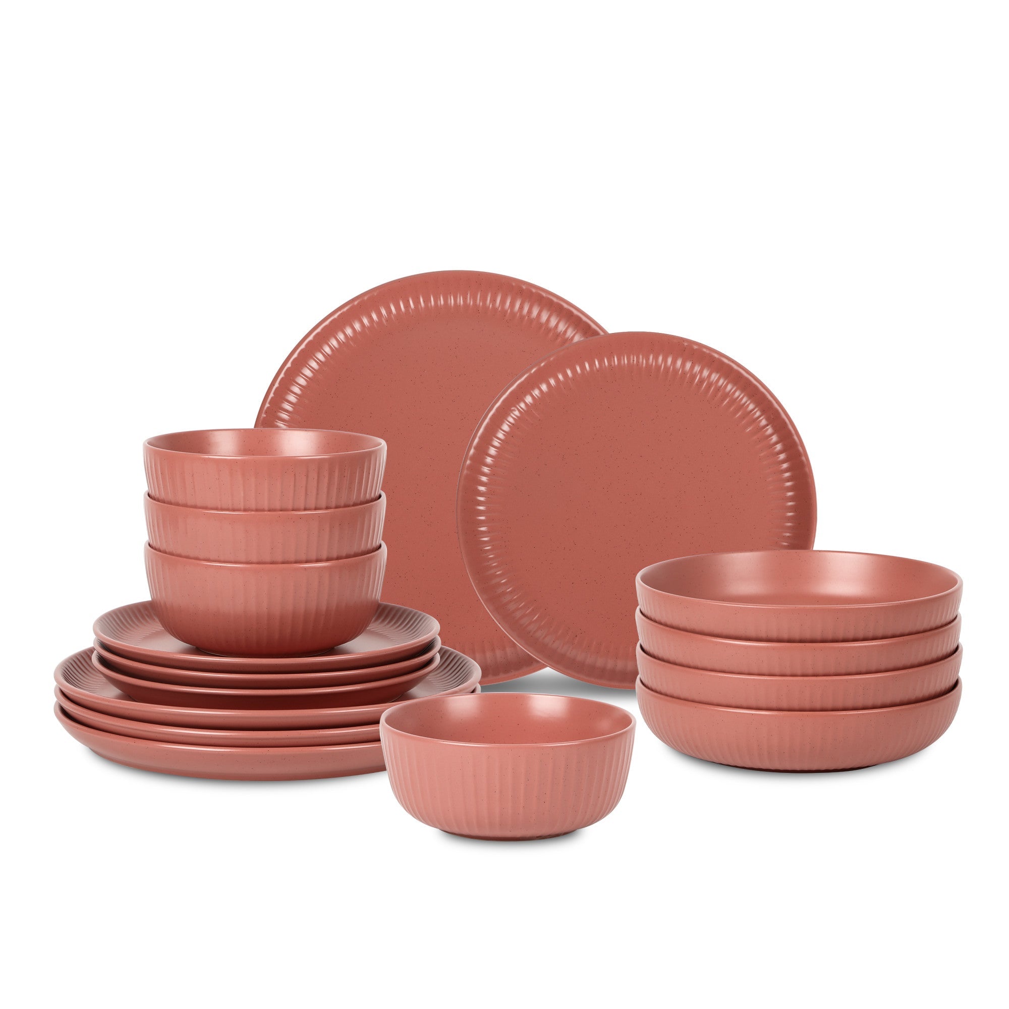 Logan Stoneware Dinnerware Set - Terracotta