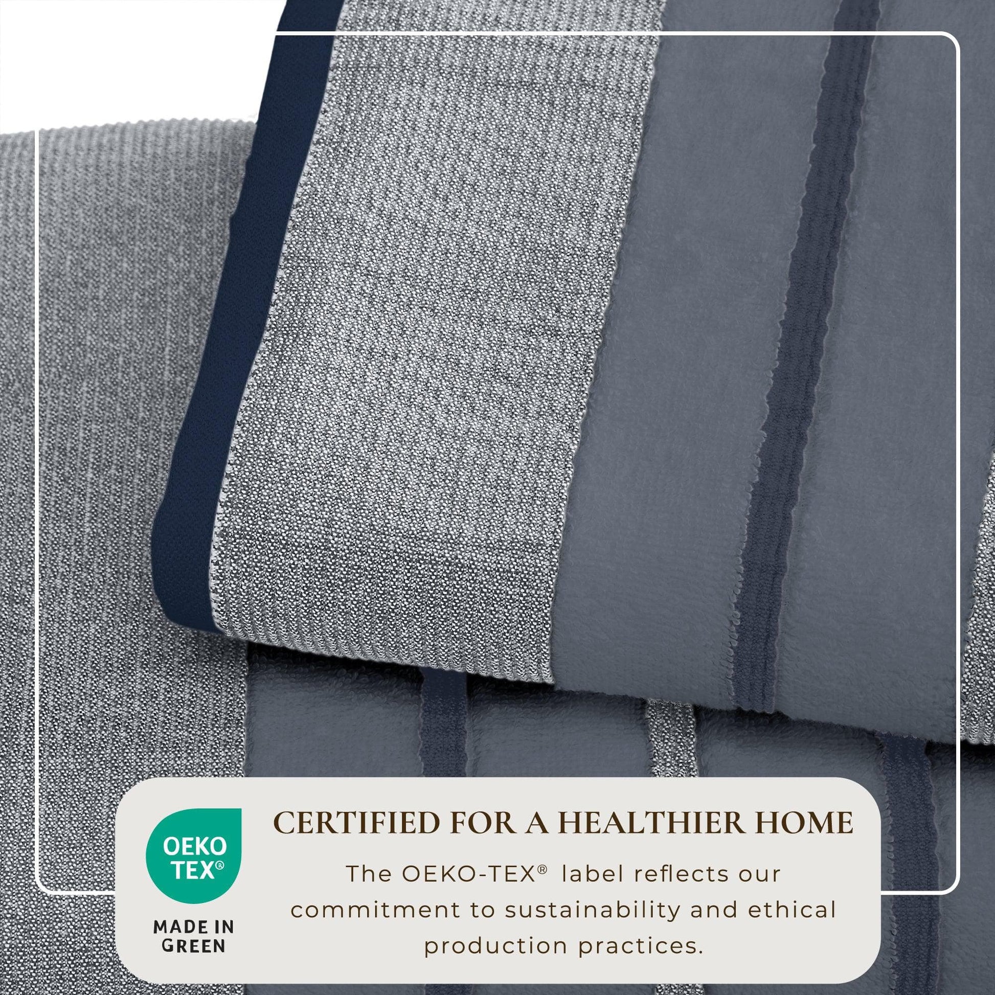 Decorative Cotton Stripe Bath Towel Set - Noelle Collection - Best Buy Furniture