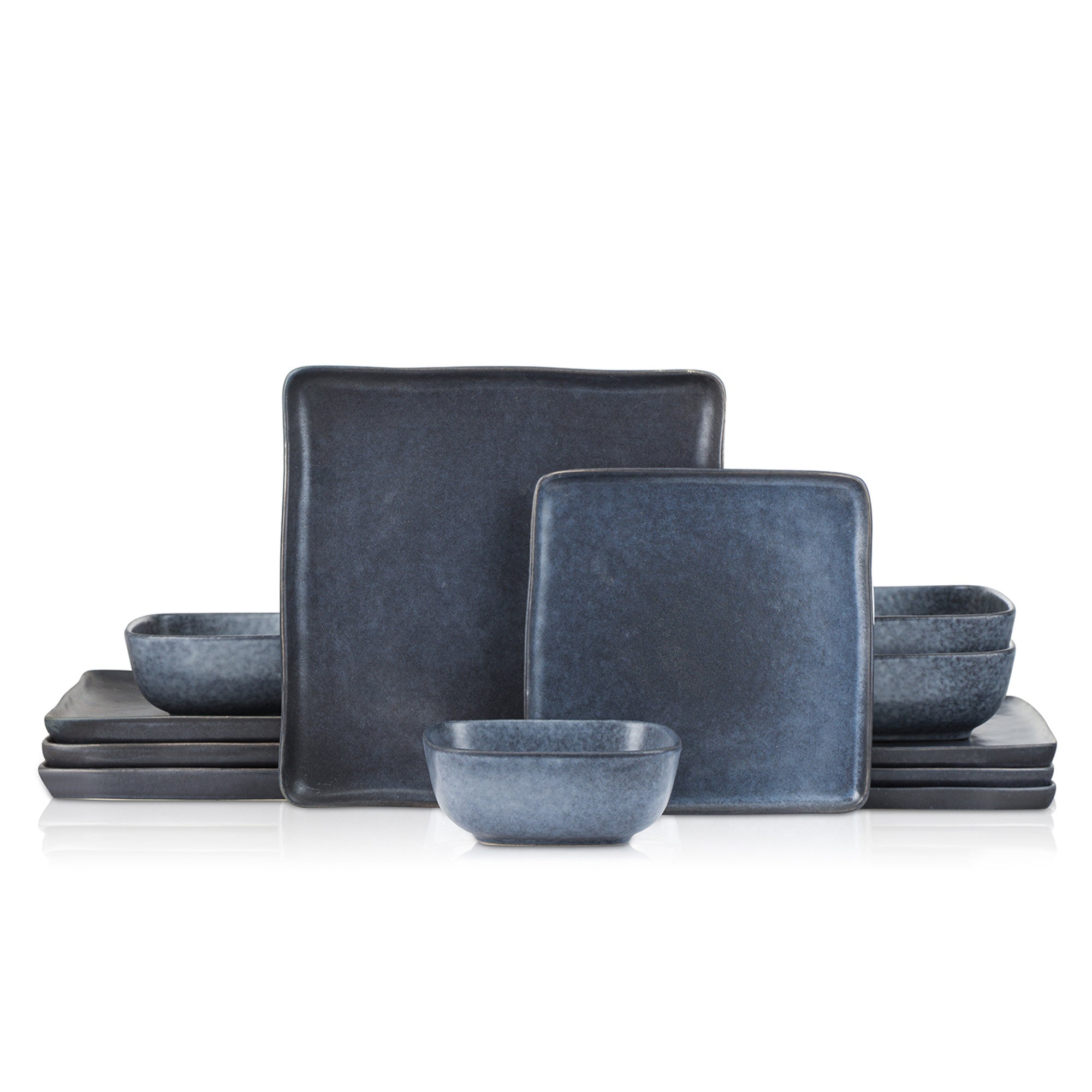 Jonny Stoneware Dinnerware Set - Blue
