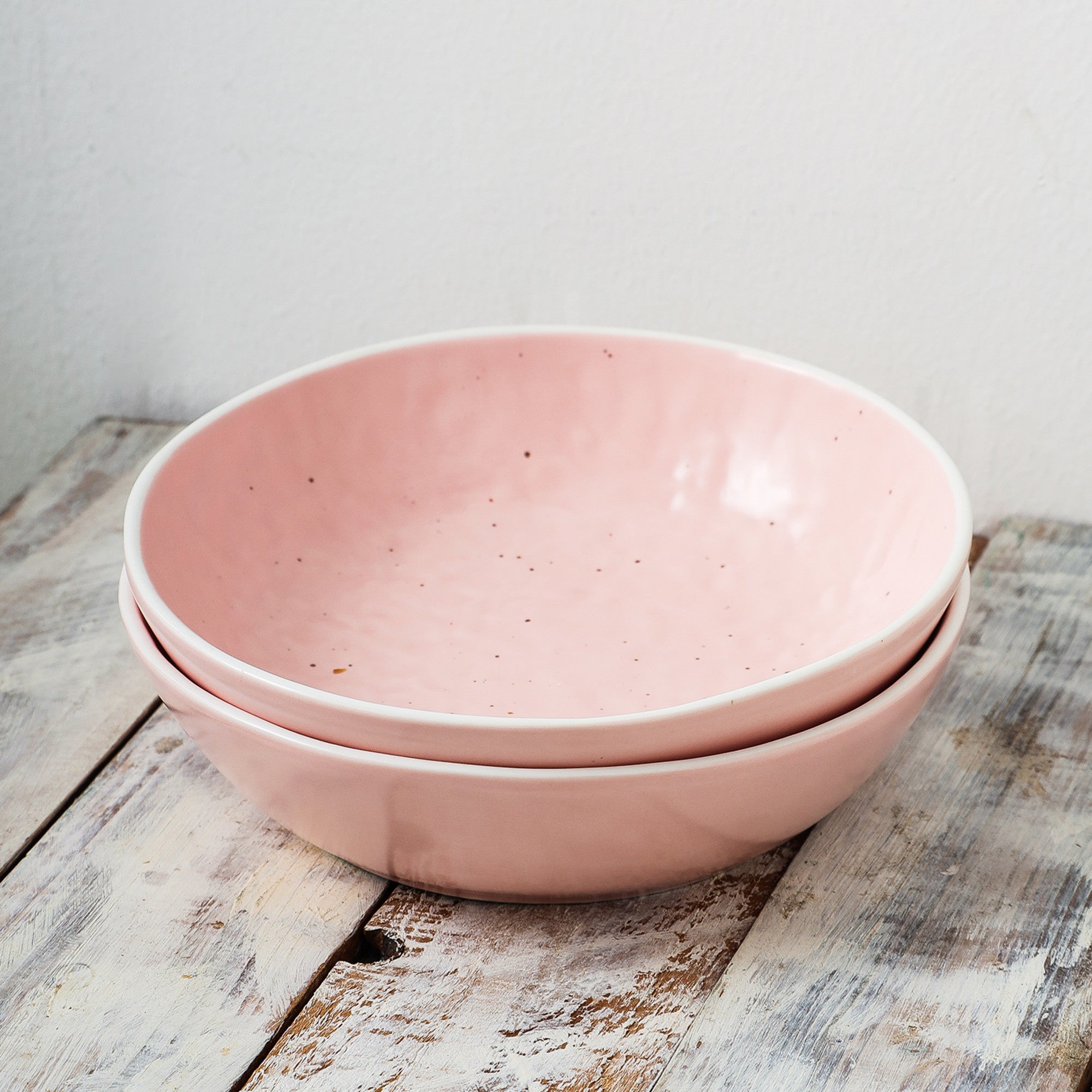Elena Stoneware Bowl - Pink